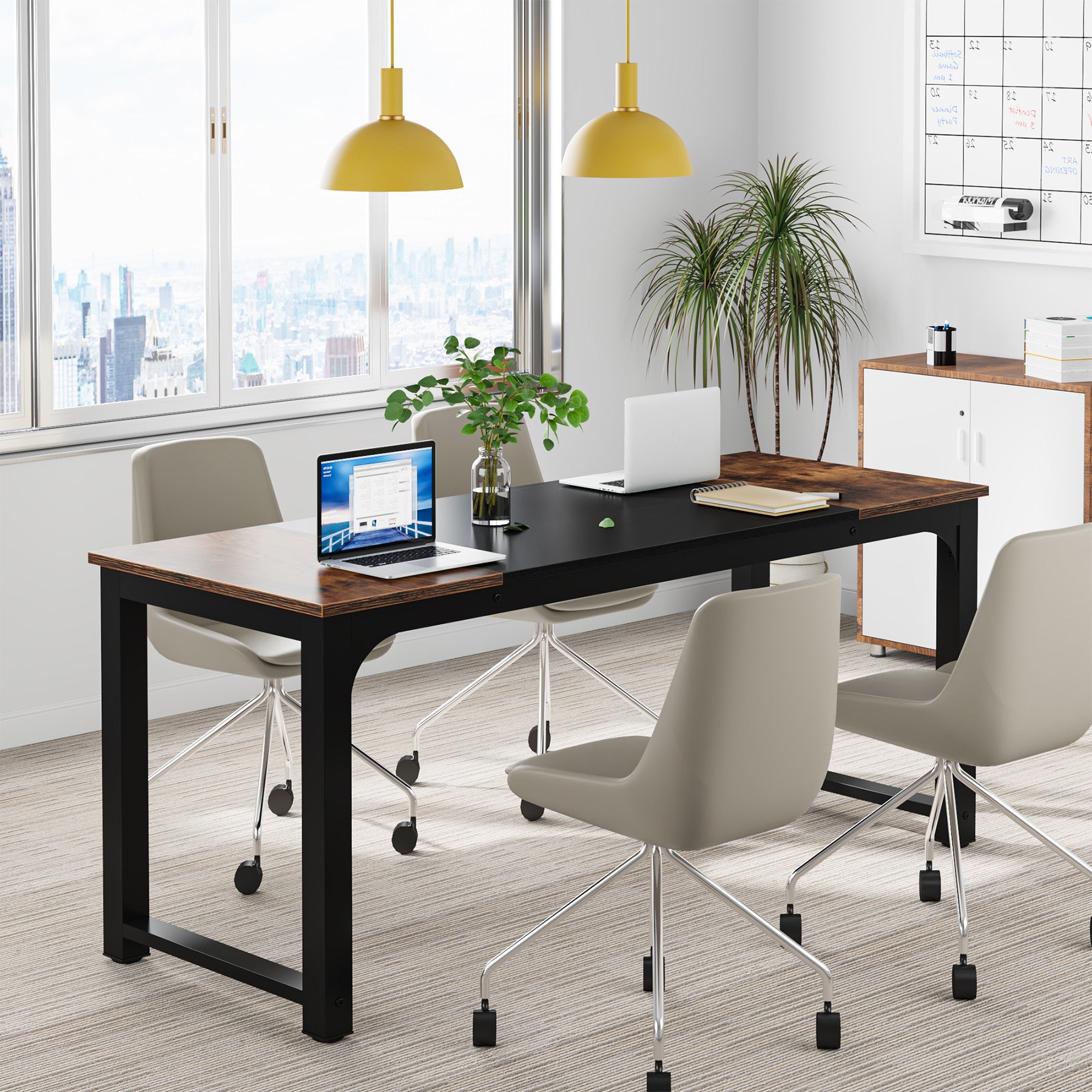 160 cm Executive Desk, Modern Office Computer Desk Writing Desk