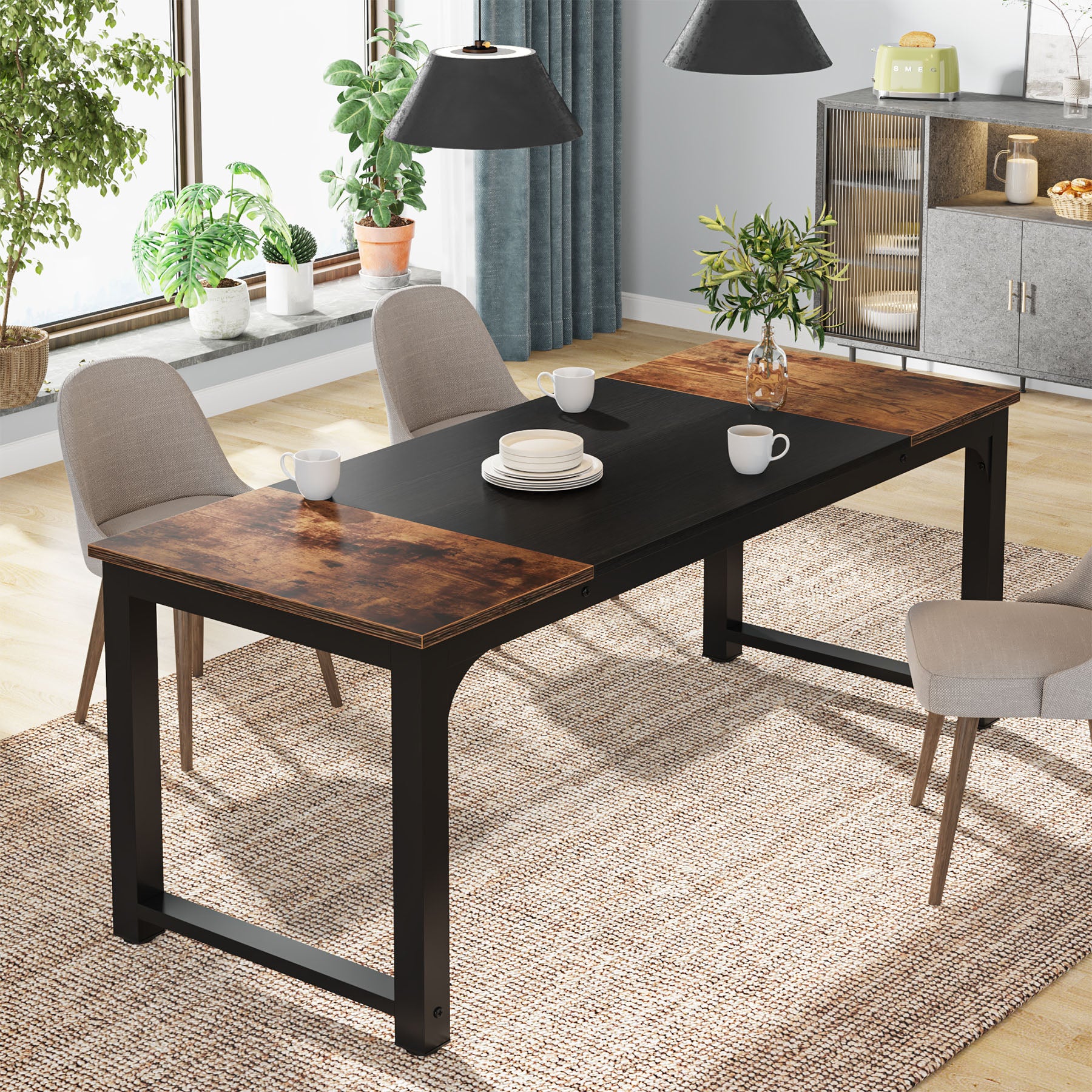 160 cm Executive Desk, Modern Office Computer Desk Writing Desk