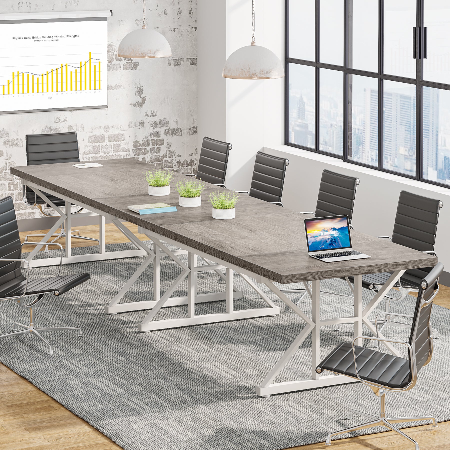 180cm Conference Table, Rectangle Meeting Room Table Executive Desk