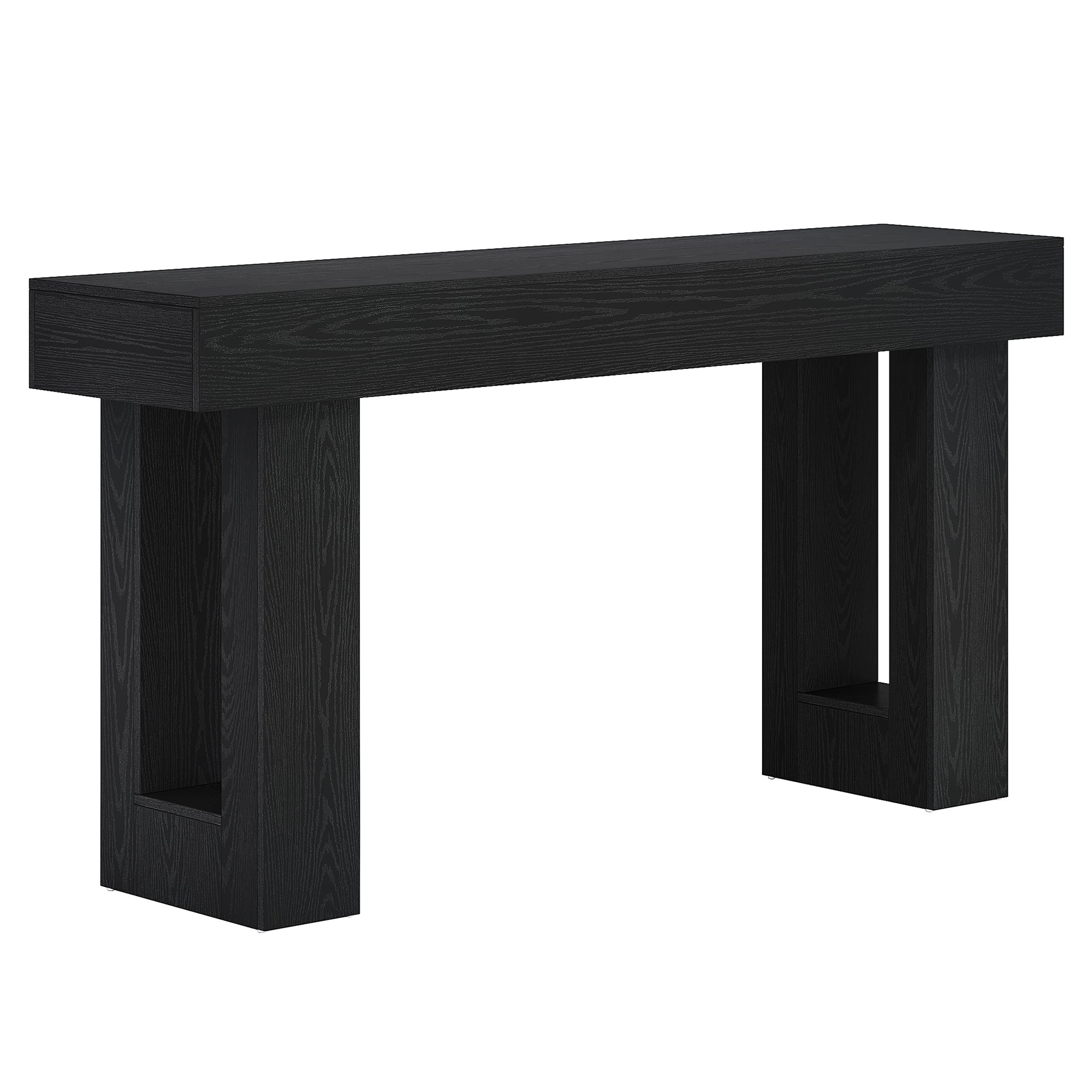 63-Inch Console Table, Farmhouse Wooden Sofa Table Entryway Table