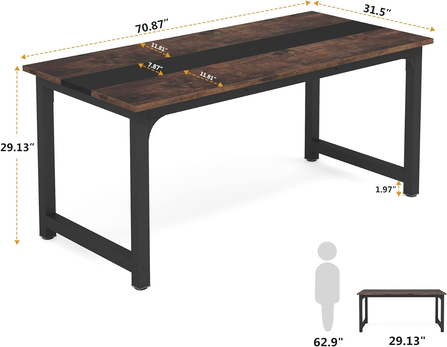Modern Computer Desk, Executive Desk Office Study Writing Desk