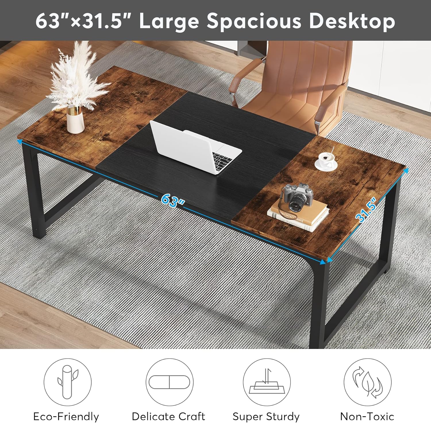 Modern Computer Desk, Executive Desk Office Study Writing Desk