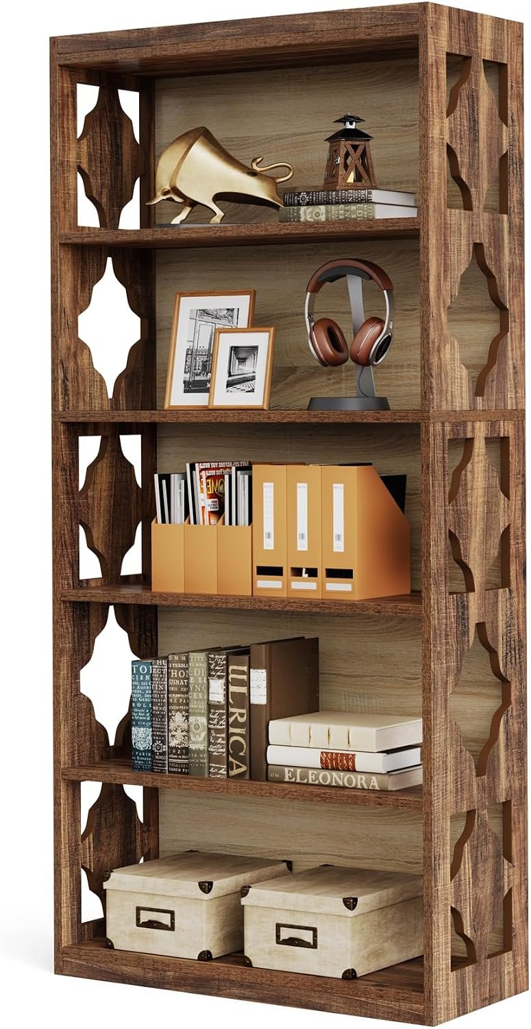 178 cm Tall 6 Tier Bookshelf, Modern Storage & Display Bookcase