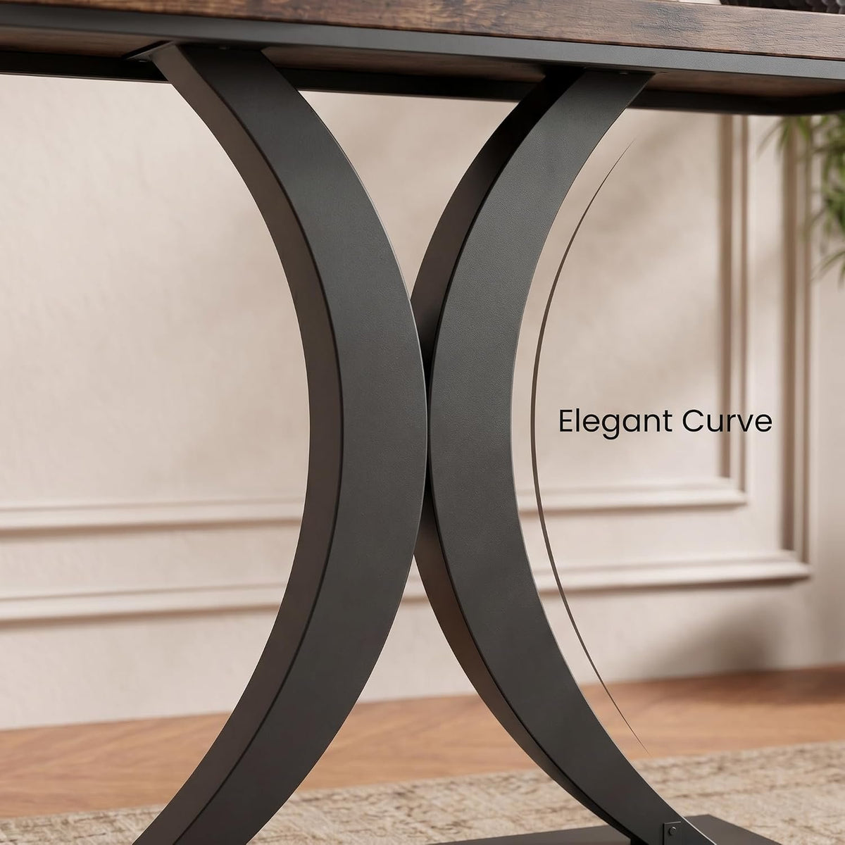 102 cm Narrow Console Table, Industrial Entryway & Sofa Table