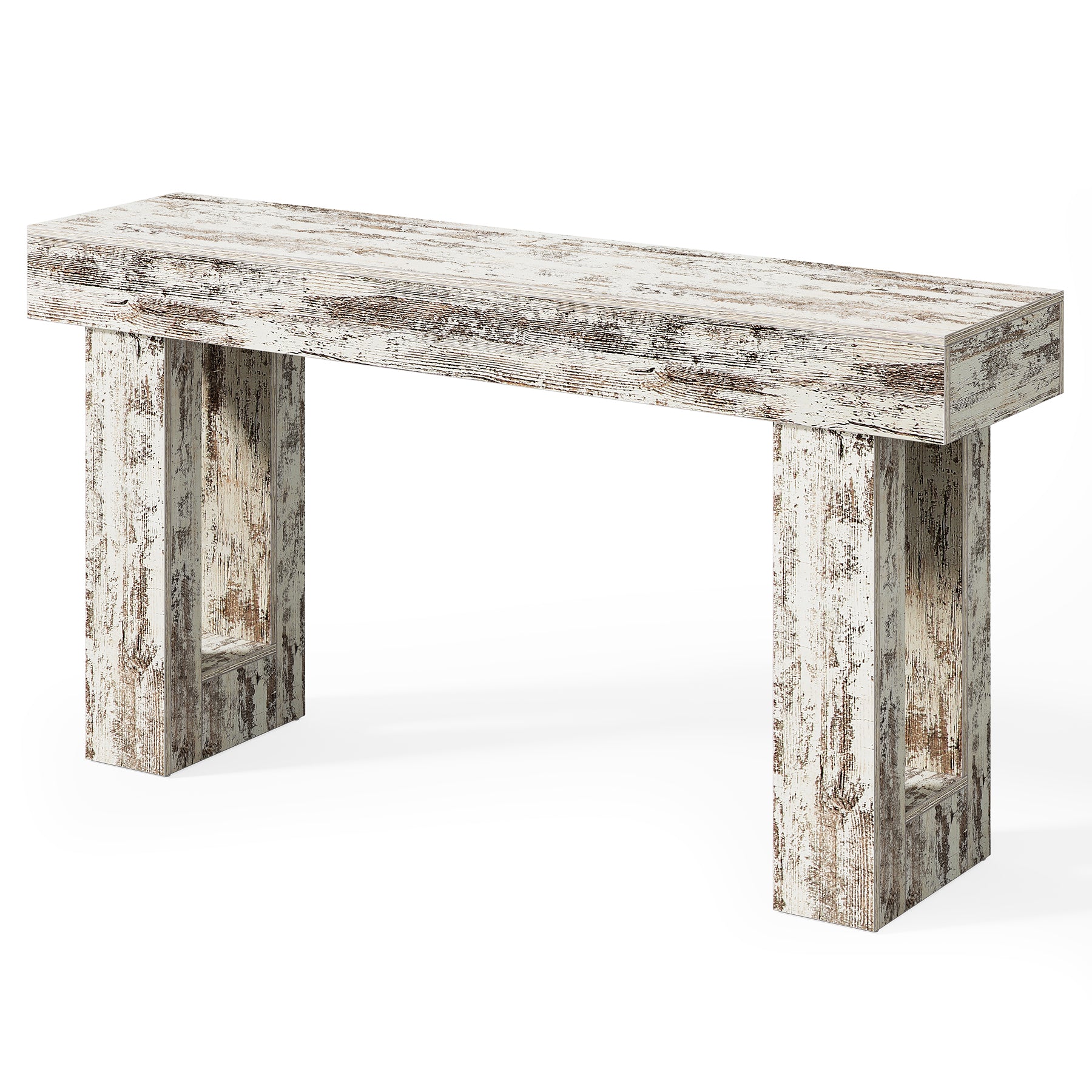 160cm Console Table, Farmhouse Wooden Sofa Table Entryway Table