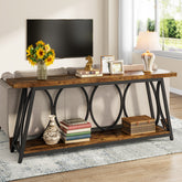 Tribesigns 180 cm Console Table, 2-Tier Sofa Table Hallway Accent Table 3