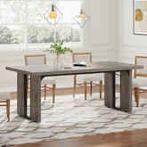 Rectangular Dining Table, 71" Farmhouse Breakfast Table for 6 to 8 People Tribesigns 3