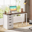 47" Computer Desk with 5 Drawers, Modern Study Table Writing Desk Tribesigns