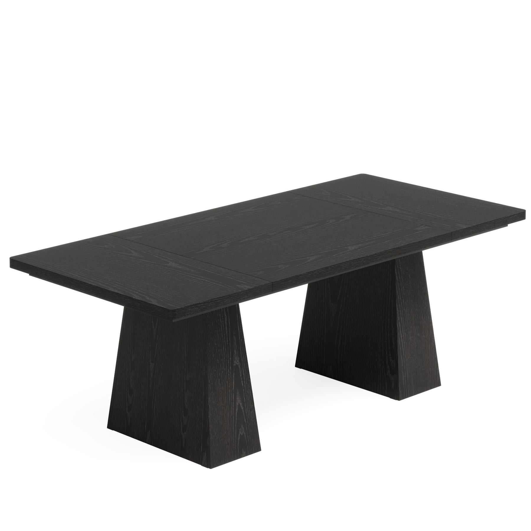 160cm Rectangular Dining Table, Modern Kitchen Table for 4-6 with Sturdy Tapered Wood Legs