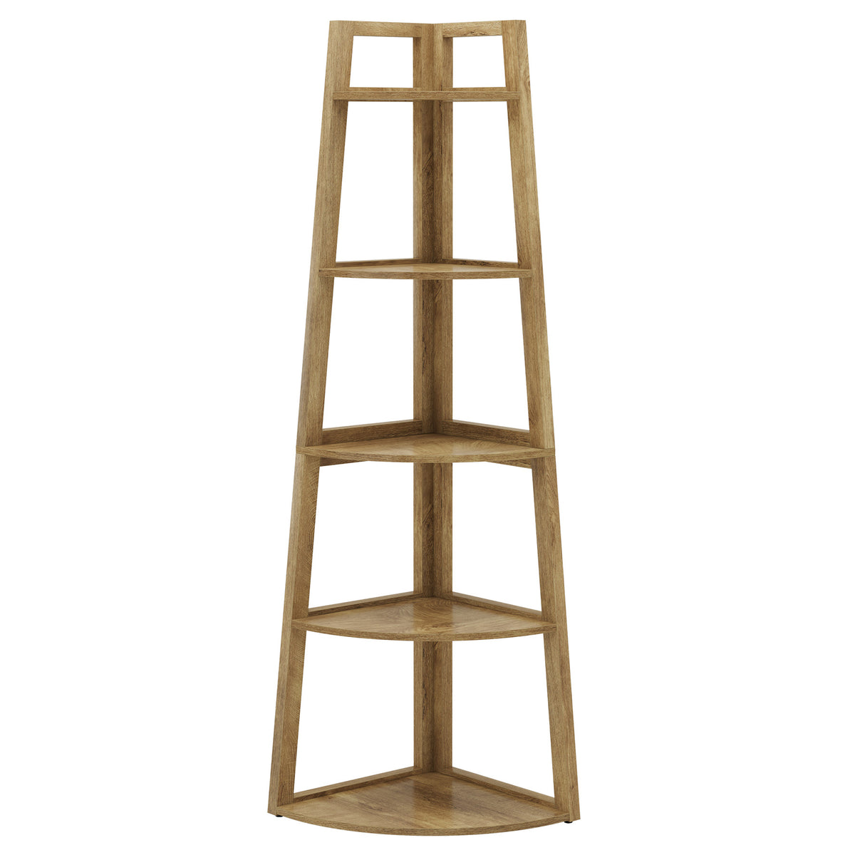 5-Tier Corner Shelf, Tall Freestanding Storage Rack for Small Spaces