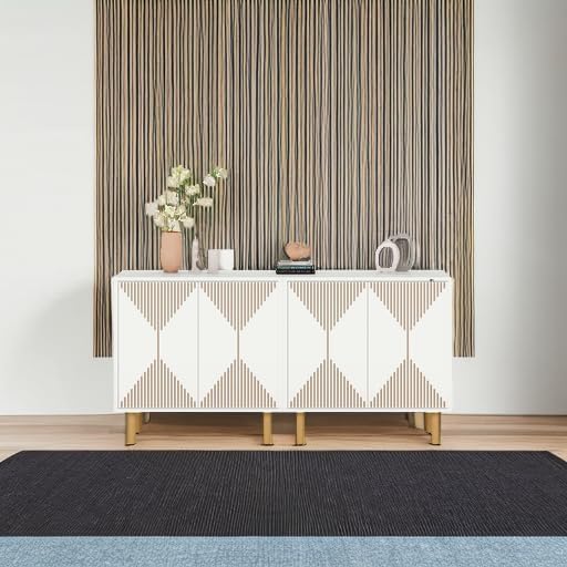 150CM Sideboard Buffet, Modern Kitchen Storage Cabinet with Doors