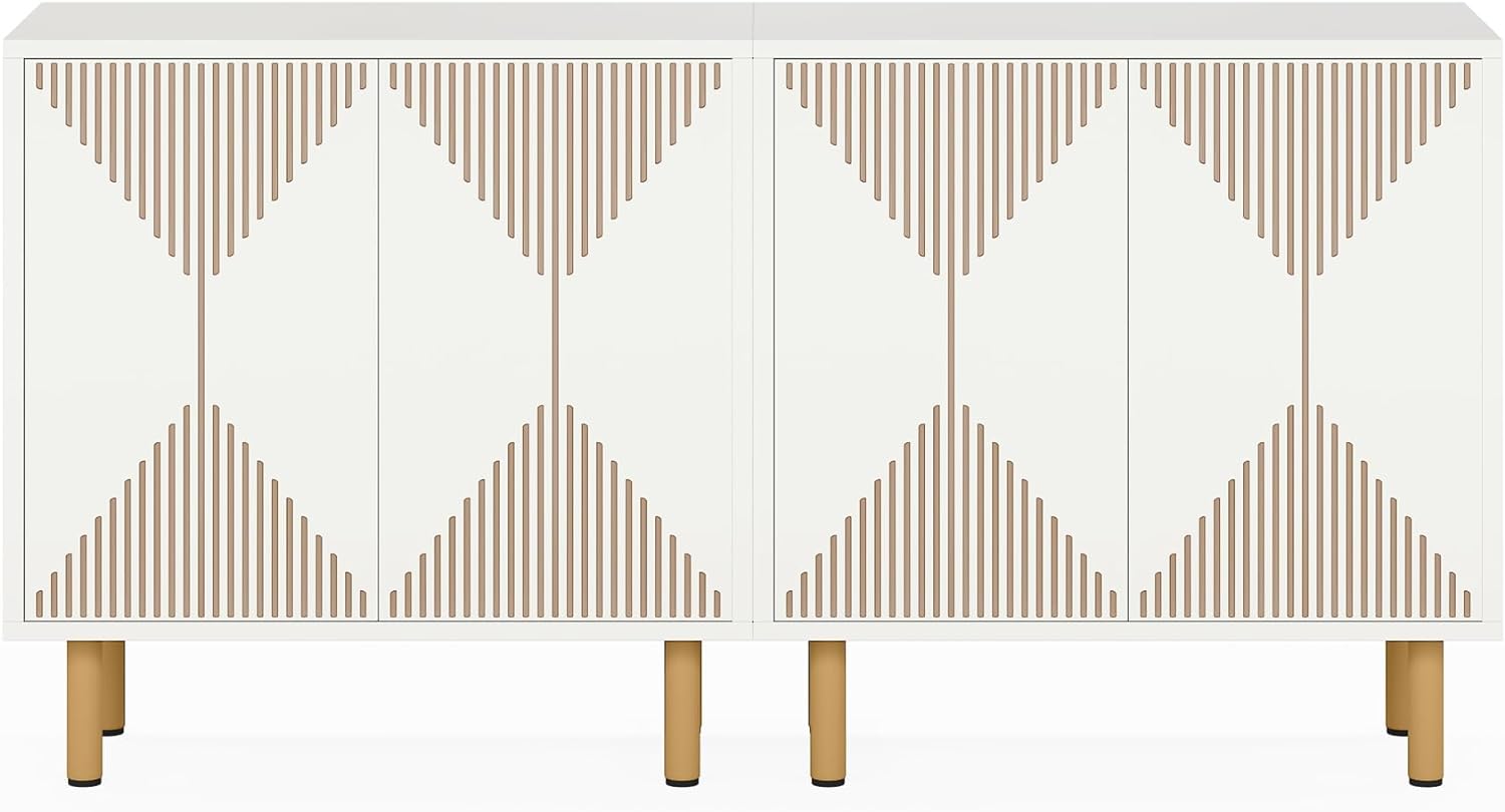 150CM Sideboard Buffet, Modern Kitchen Storage Cabinet with Doors