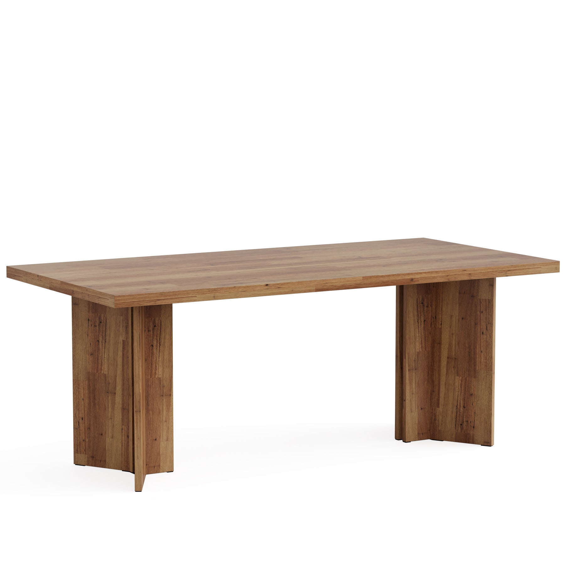 160cm Dining Table, Farmhouse Kitchen Table with Large Tabletop for 4-6
