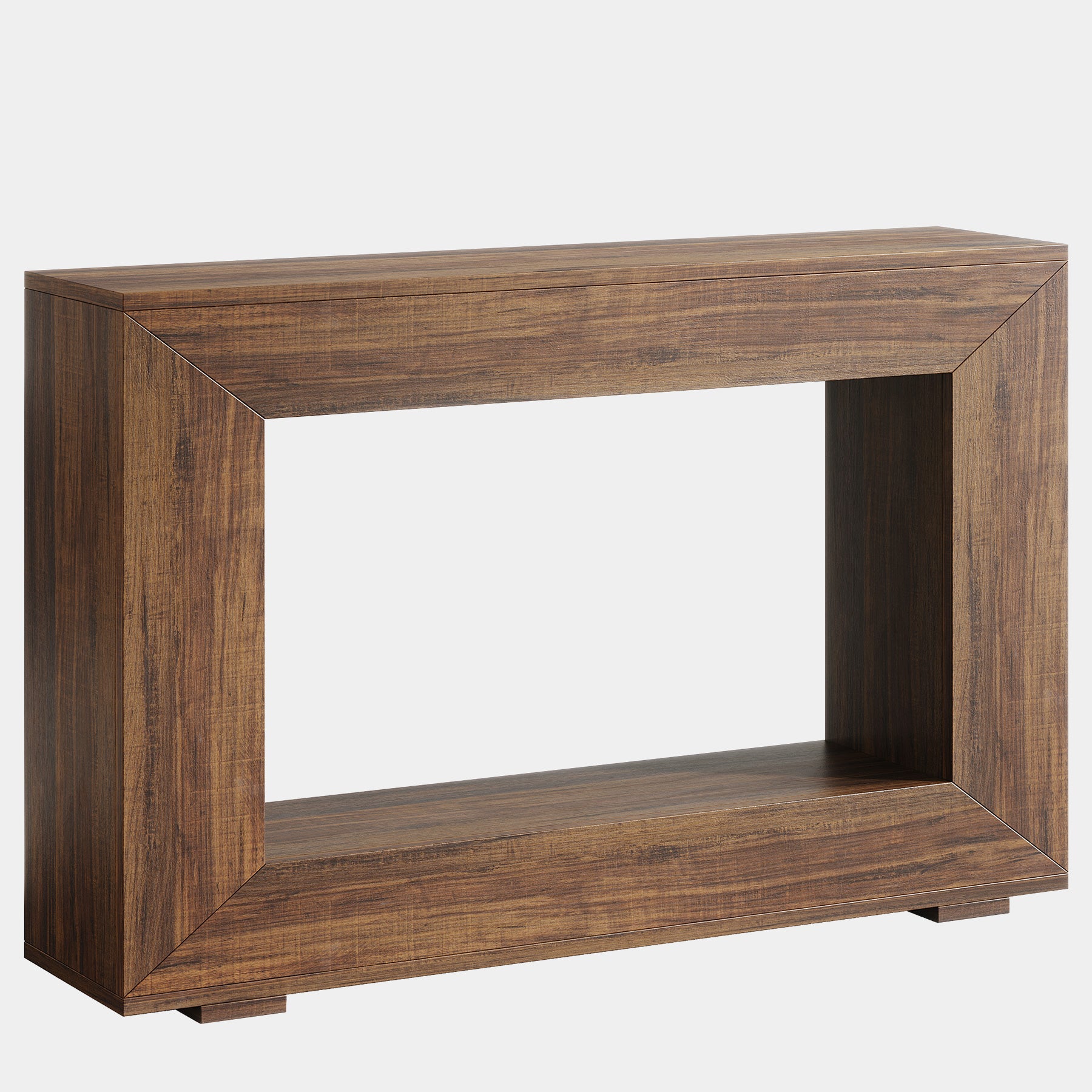 120CM Console Table, Rustic Wooden Sofa Entryway Table with Storage