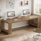 220cm Modern Two-Person Study Desk, Sturdy Executive Office Desk 3