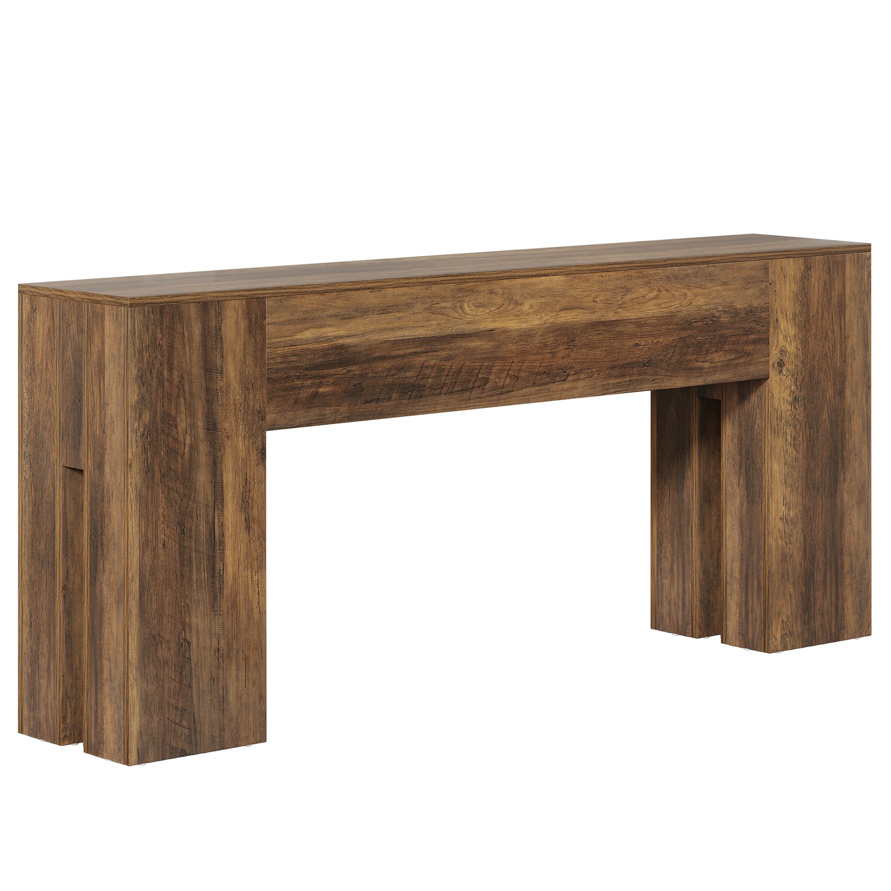 180cm Farmhouse Console Table, Long Sofa Table Behind Couch for Entryway & Hallway