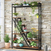 180cm Plant Stand, 7-Tier Display Rack Plant Shelf with 5 S-Hooks 3
