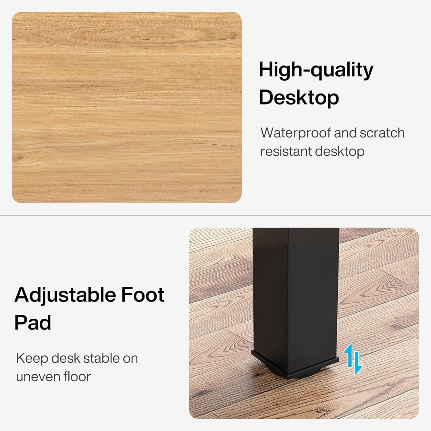 Rectangle Executive Desk, 78.7" Computer Desk 6FT Conference Table