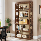 178 cm Tall 6 Tier Bookshelf, Modern Storage & Display Bookcase 3