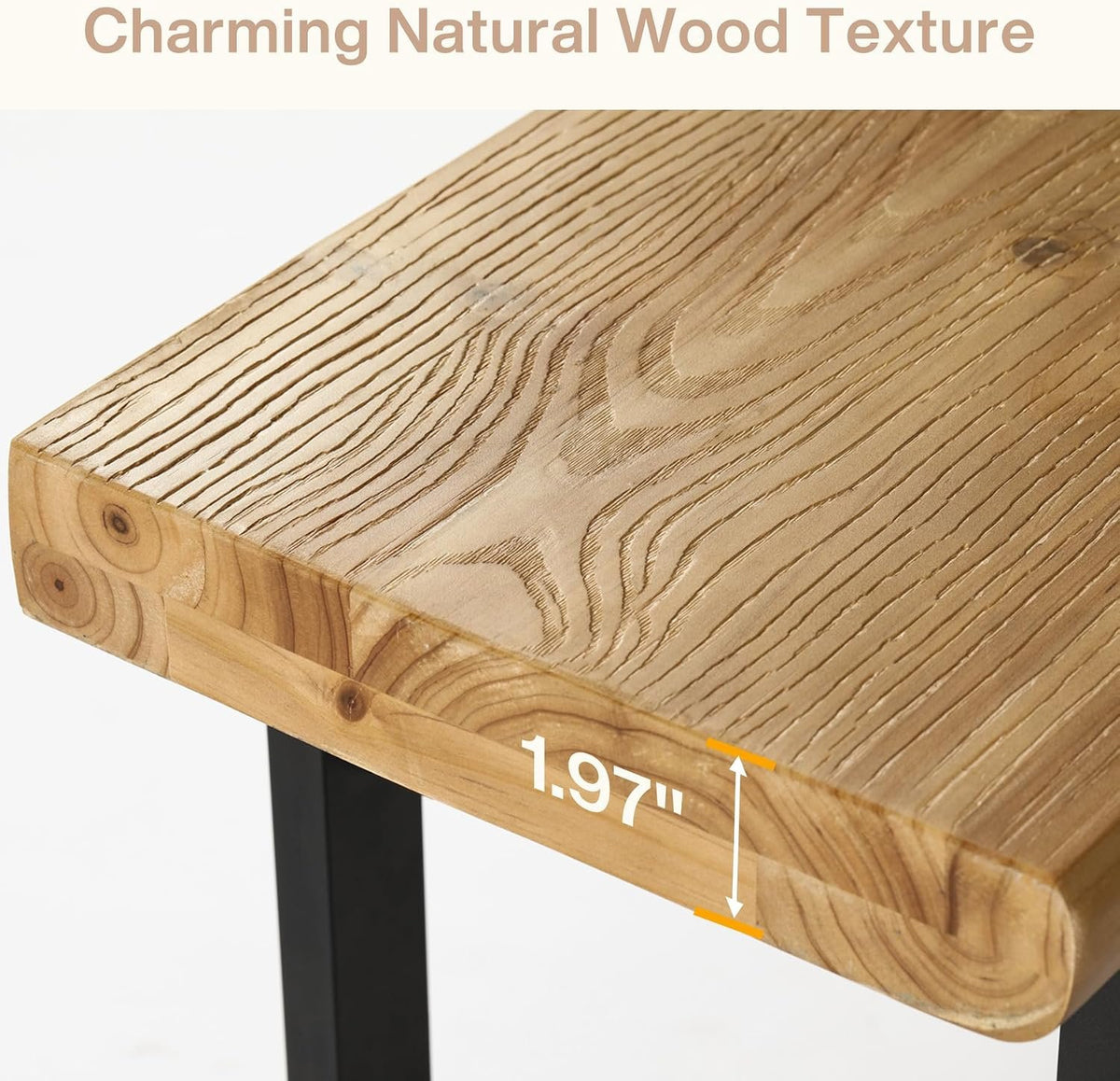 160 cm Solid Wood Console Table, Live Edge 2 Tier Entryway Table