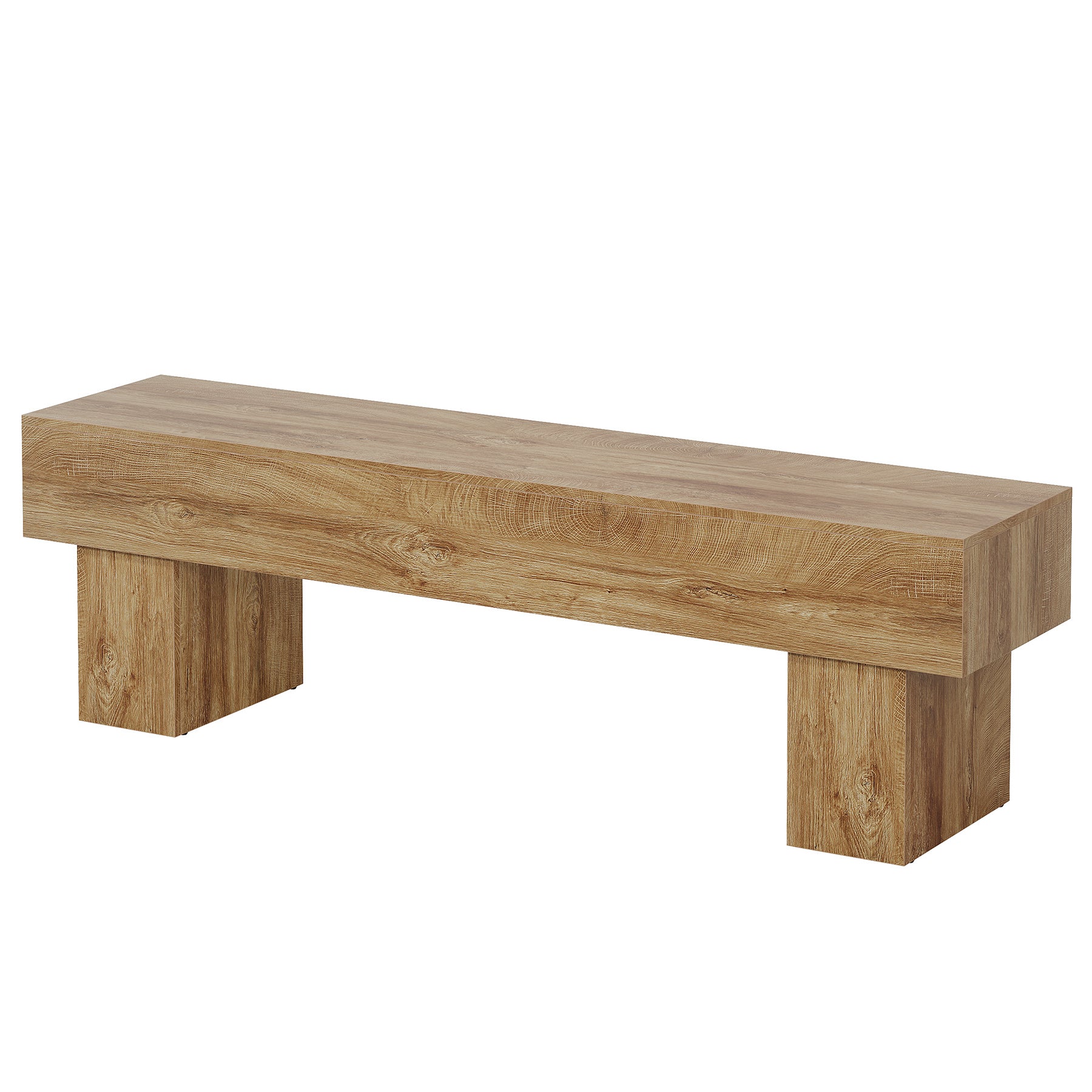 160cm Farmhouse Entertainment Unit, Low Wooden Media Console for Living Room