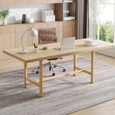 Modern Executive Desk, 63" Conference Meeting Table for 4–6 People Tribesigns 3