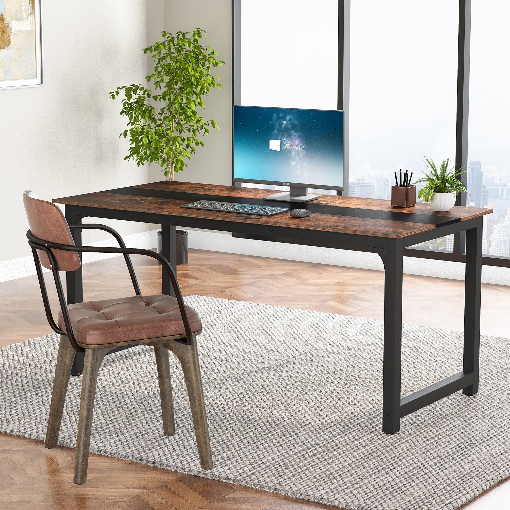 Tribesigns Computer Desk, Office Desk Computer Table Study Writing Desk Tribesigns